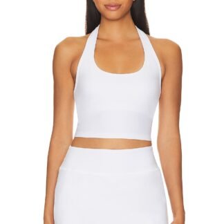 Spacedye Well Rounded Cropped Halter Tank