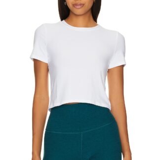 Featherweight Peekaboo Cropped Tee