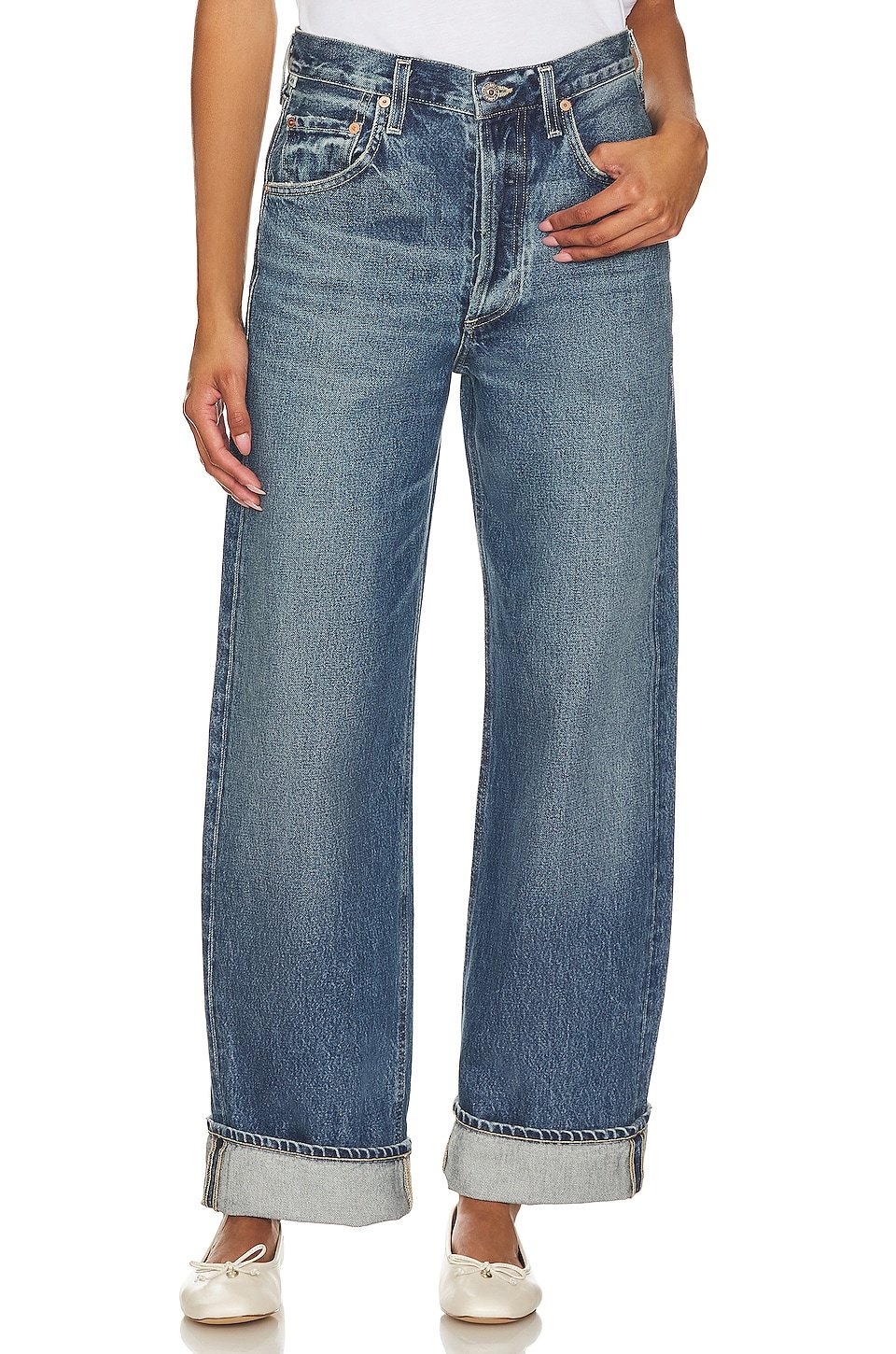 Ayla Baggy Cuffed Crop - Image 2