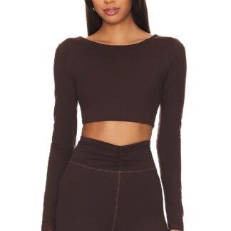 Haley Cropped Long Sleeve Top