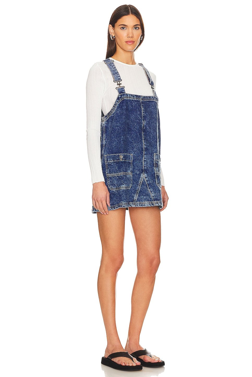 Overall Smock Mini Dress - Image 2