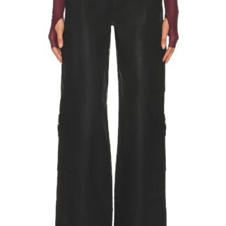 High Rise Welt Pocket Cargo Wide Leg