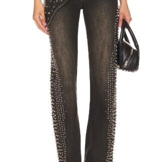 Studded Low Rise Jeans