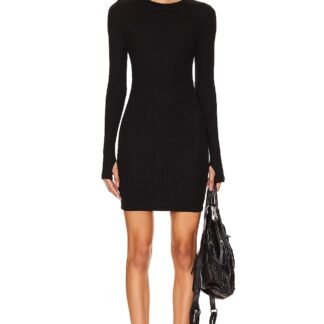 Louise Rib Long Sleeve Dress