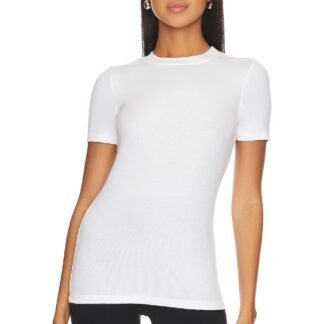 Louise Rib Short Sleeve Top