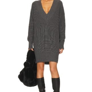 Ellie Cotton V Neck Dress