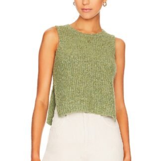 Side Slit Ribbed Vest
