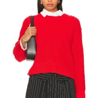 Ida Button Shoulder Solid Pullover Sweater