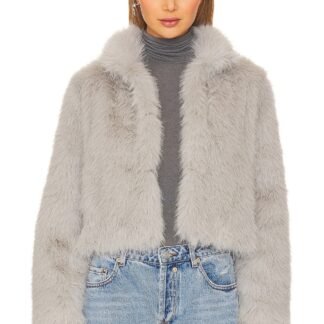 Faux Fox Fur Jacket