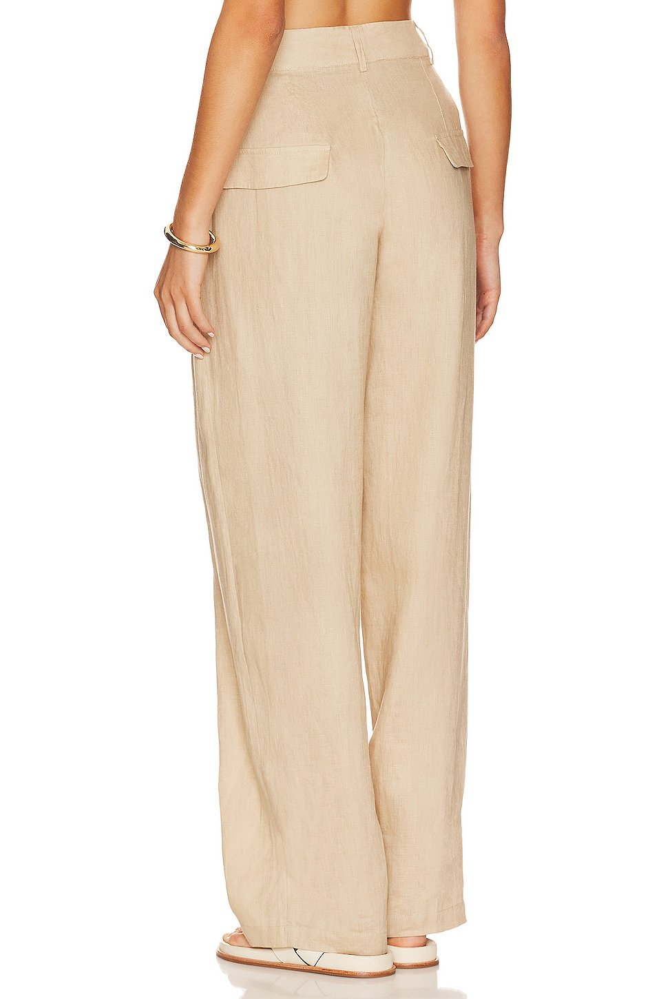 Linen Highrise Trousers - Image 3