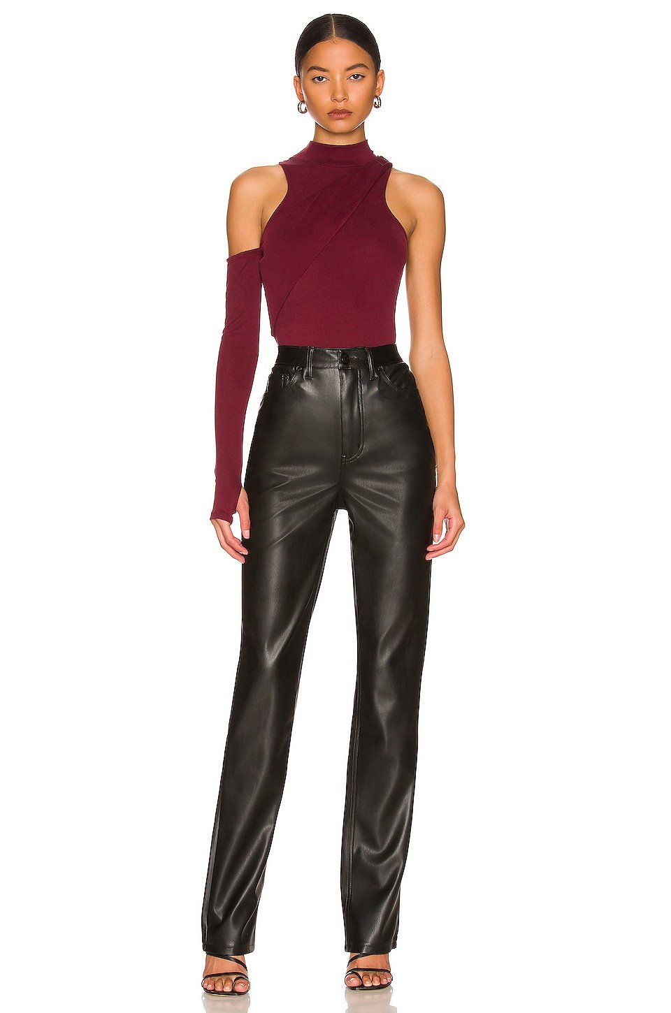 Heston Faux Leather Pant - Image 4