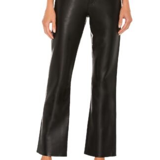 Recycled Leather Relaxed Boot Pant