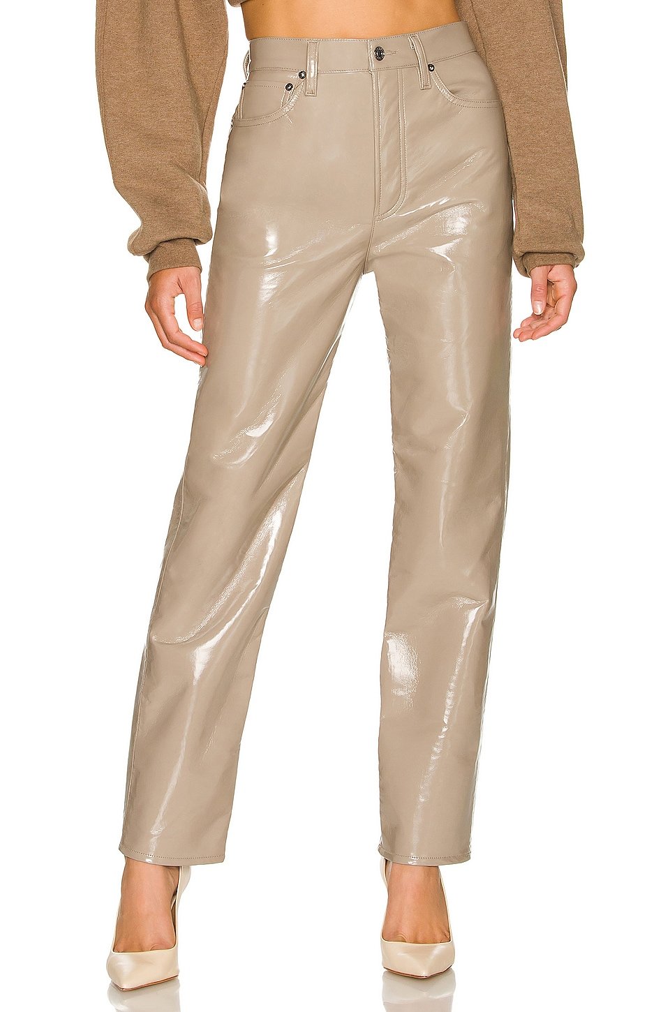 Recycled Leather 90s Pinch Waist