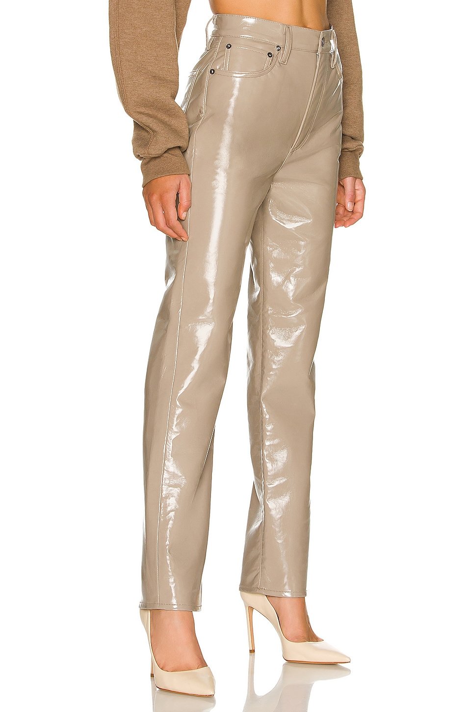 Recycled Leather 90s Pinch Waist - Image 2