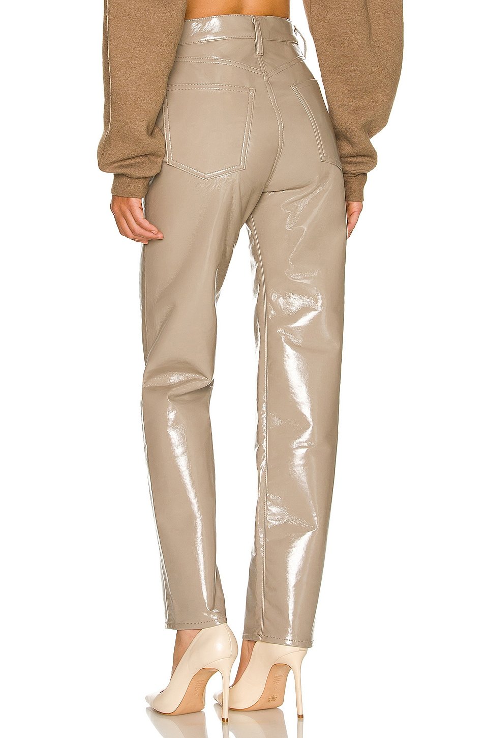 Recycled Leather 90s Pinch Waist - Image 3