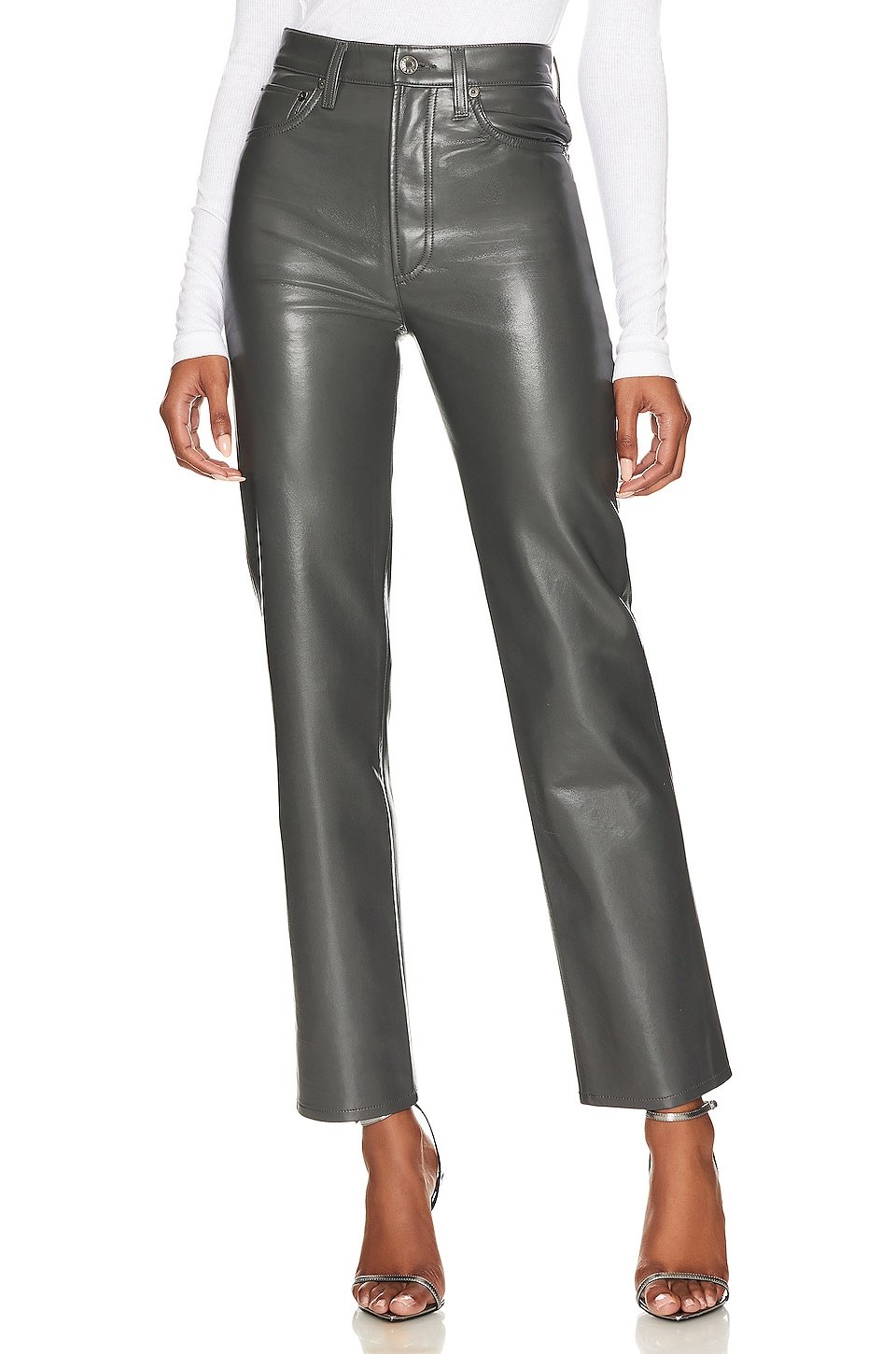 Recycled Leather 90s Pinch Waist