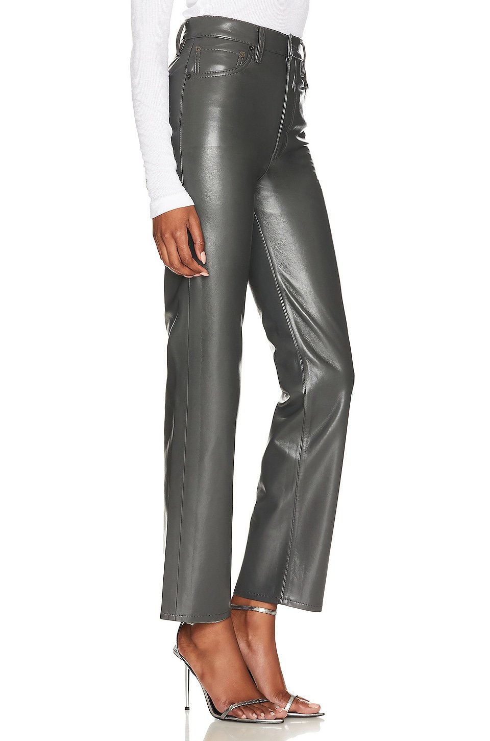 Recycled Leather 90s Pinch Waist - Image 2