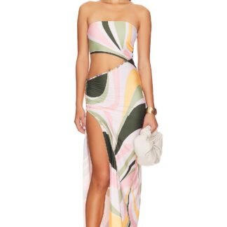 X Revolve Gwen Vitreo Midi Dress