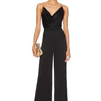 Riska Cowl Neck Chain Strap Jumpsuit