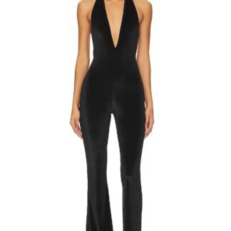 Iman Midnight Velvet Jumpsuit