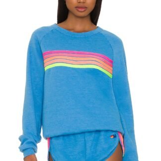 5 Stripe Crewneck Sweatshirt