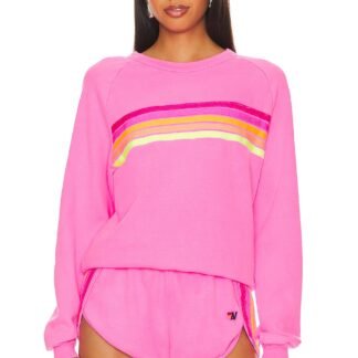 X Revolve 5 Stripe Crew Sweatshirt
