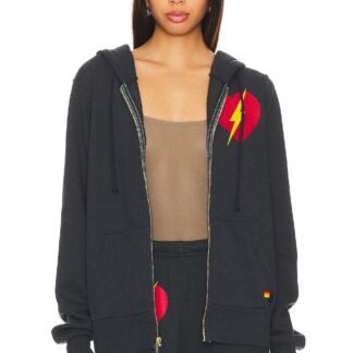 Bolt Heart Zip Hoodie