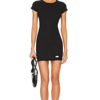 Short Sleeve Crewneck Dress