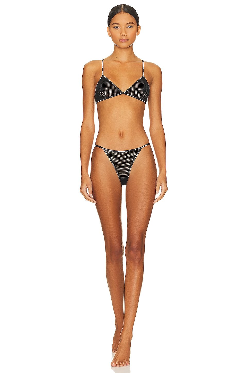 Triangle Bra With Logo Elastic Binding - Image 4