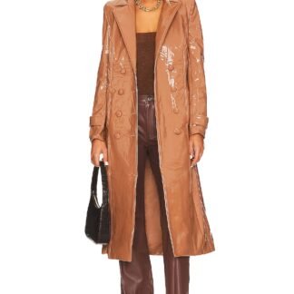 Hi-Shine Trench Coat