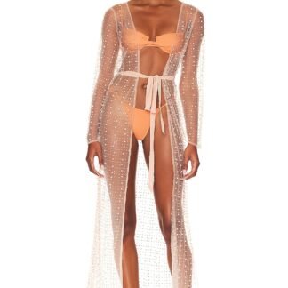 Late Nights Pearl Mesh Cardigan