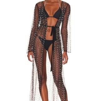 Late Nights Pearl Mesh Cardigan