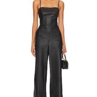 Faux Leather Jumpsuit