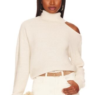 Mock Neck Cutout Sweater