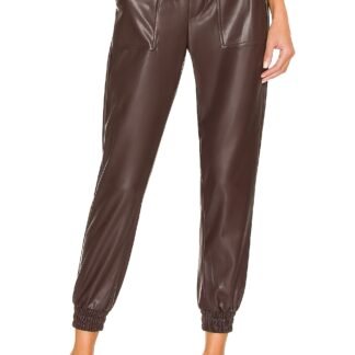 Faux Leather Jogger