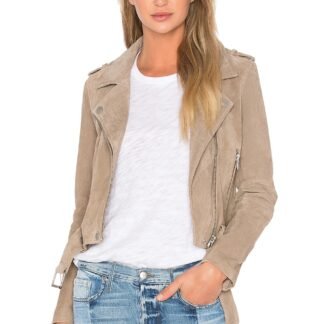 Suede Moto Jacket
