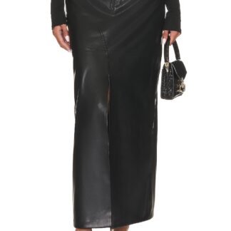Leather Midi Skirt