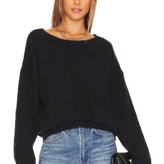 Center Stitch Boatneck Sweater