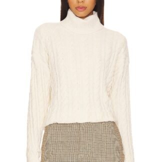 Cable Knit Turtleneck Sweater