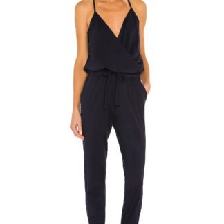 Supreme Jersey Tied Waist V Neck Jumpsuit