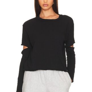 Elbow Cut Long Sleeve Top