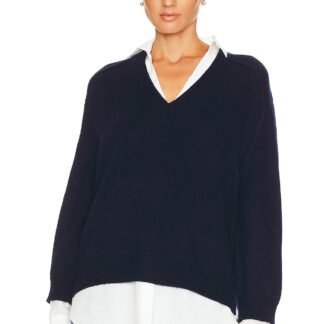 V-neck Layered Pullover