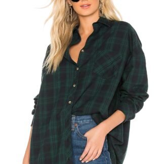 Audriana Oversized Flannel Top