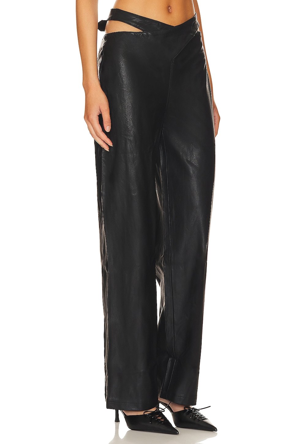 Atlas Faux Leather Pants - Image 2
