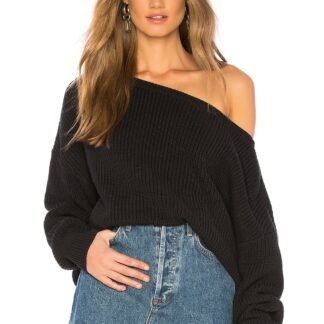 X REVOLVE Shaker Knit Off Shoulder Sweater