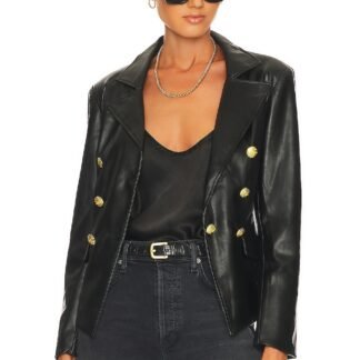 Nico Faux Leather Blazer