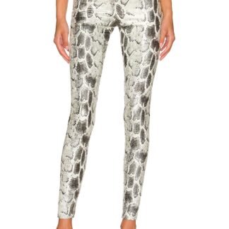 Faux Leather Animal Legging