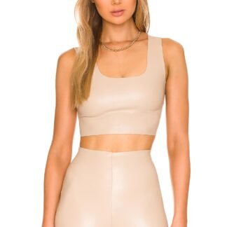Faux Leather Crop Top