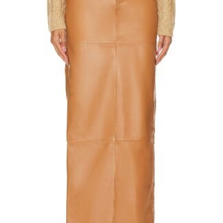 Anabella Leather Maxi Skirt
