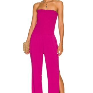 Smocked Wide Leg Jumpsuit